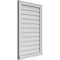 Ekena Millwork Vertical Surface Mount PVC Gable Vent w/ 2"W x 2"H , Brickmould Sill Frame, 22"W x 34"H GVPVE22X3403SN - alternate 4